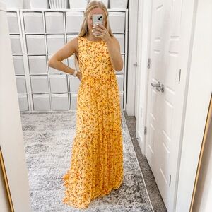 Marie Oliver Floral Sleeveless Maxi Dress